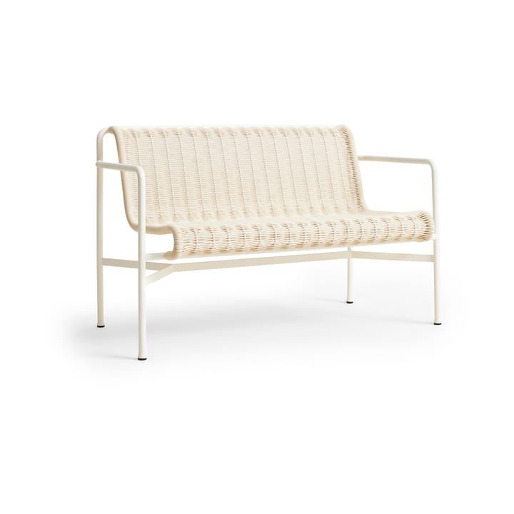 Palissade Cord Dining benk med armlener - Cream white - HAY
