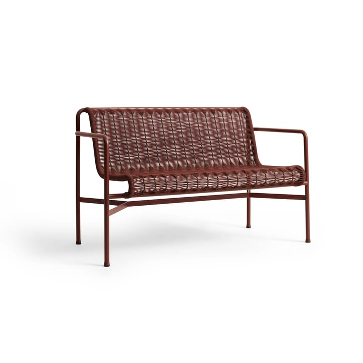 Palissade Cord Dining benk med armlener - Iron red - HAY