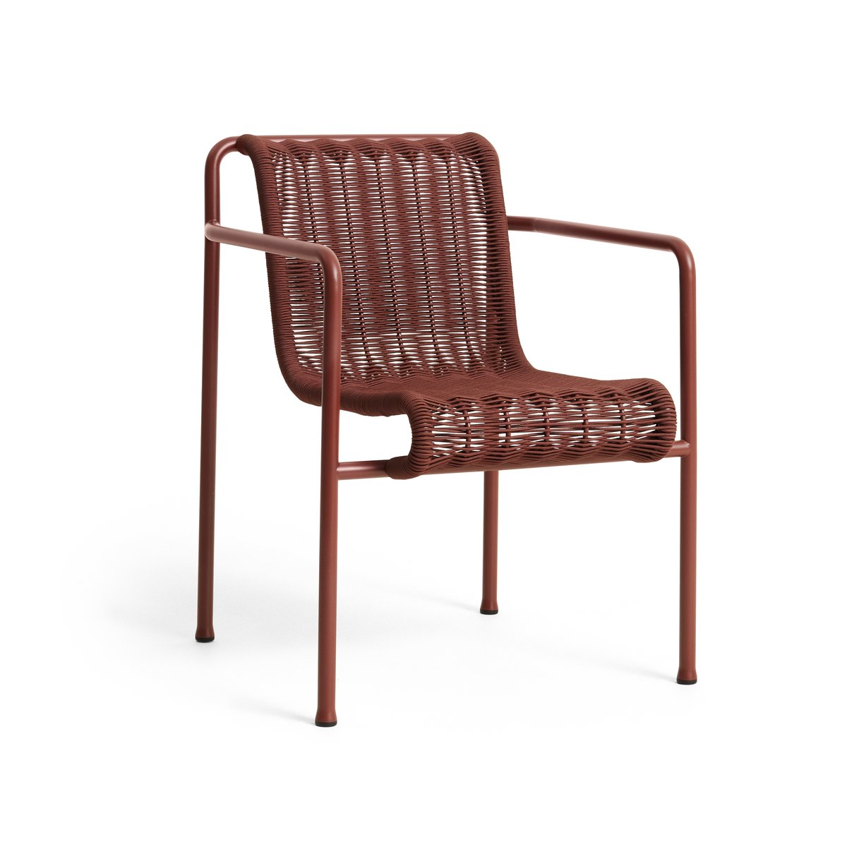 HAY - Palissade cord lenestol - Iron Red - Utendørs spisebordstoler - Ronan & Erwan Bouroullec - Rød - Metall