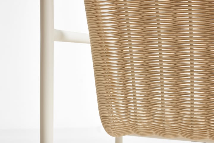 Palissade Cord Low loungestol, Cream white HAY