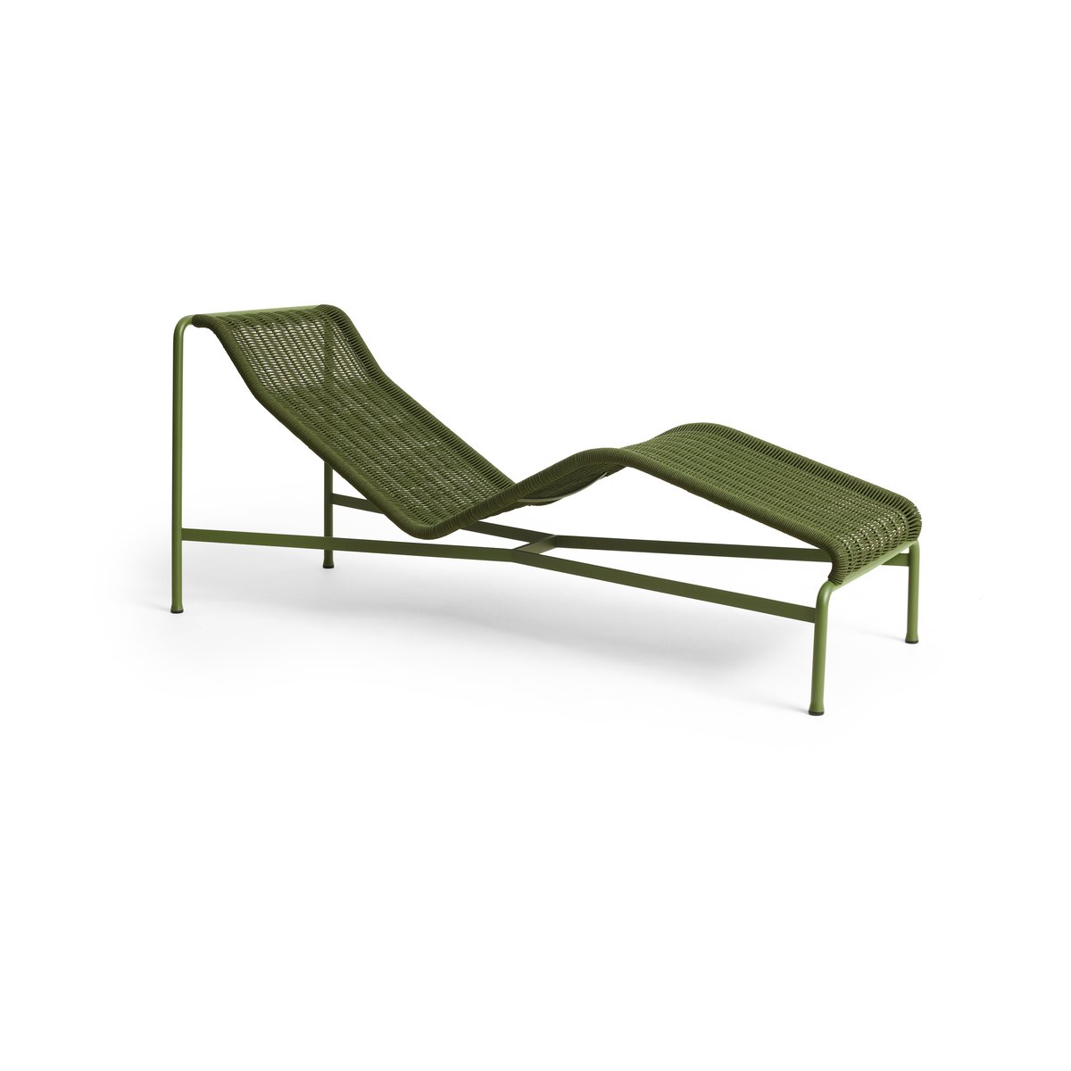 HAY Palissade Cord sjeselong Olive | Skandinavisk Design | Hagestoler | Grønn