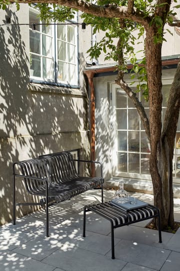 Palissade Dining benk med armlener - Anthracite - HAY