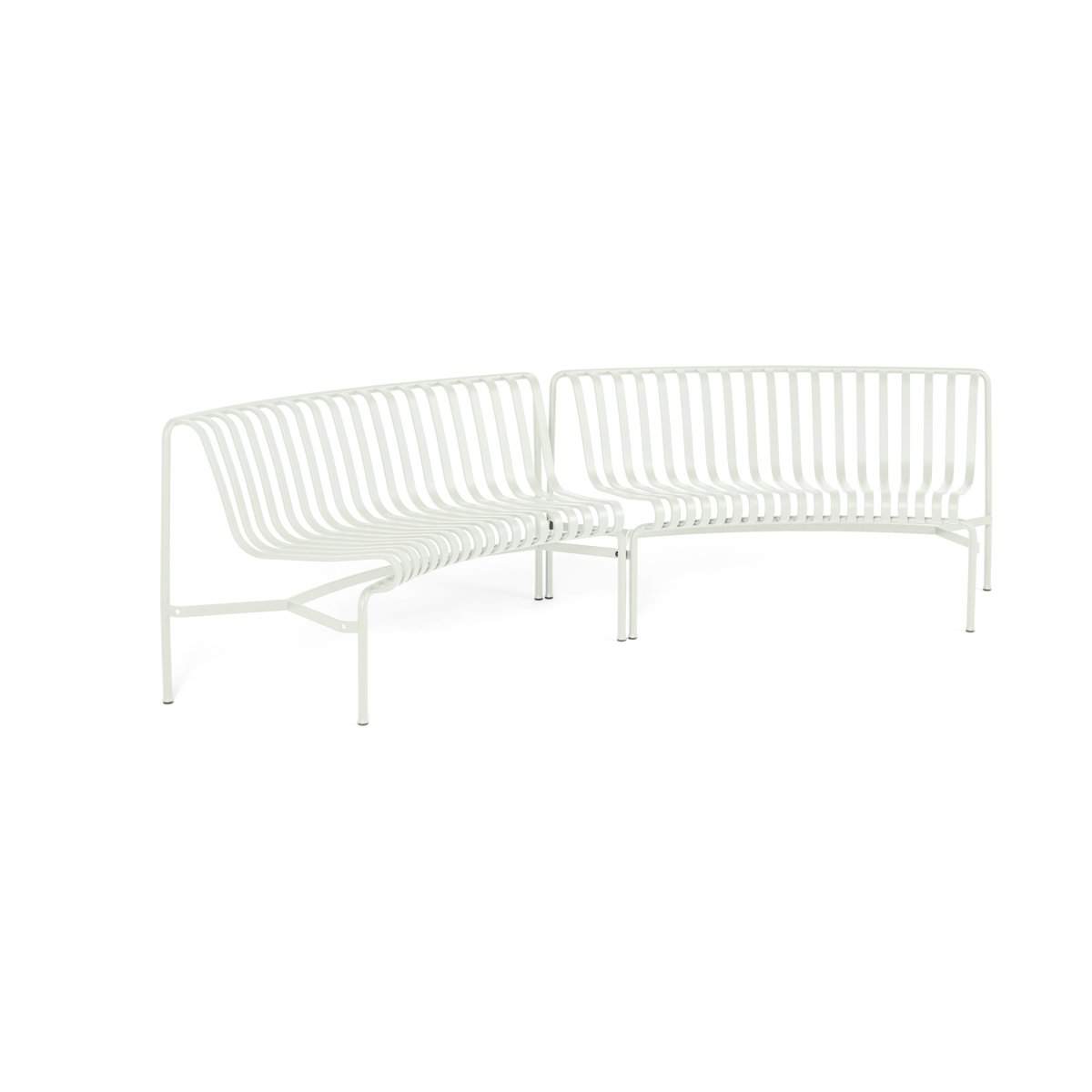 HAY Palissade Dining parkbenk in-in Cream white