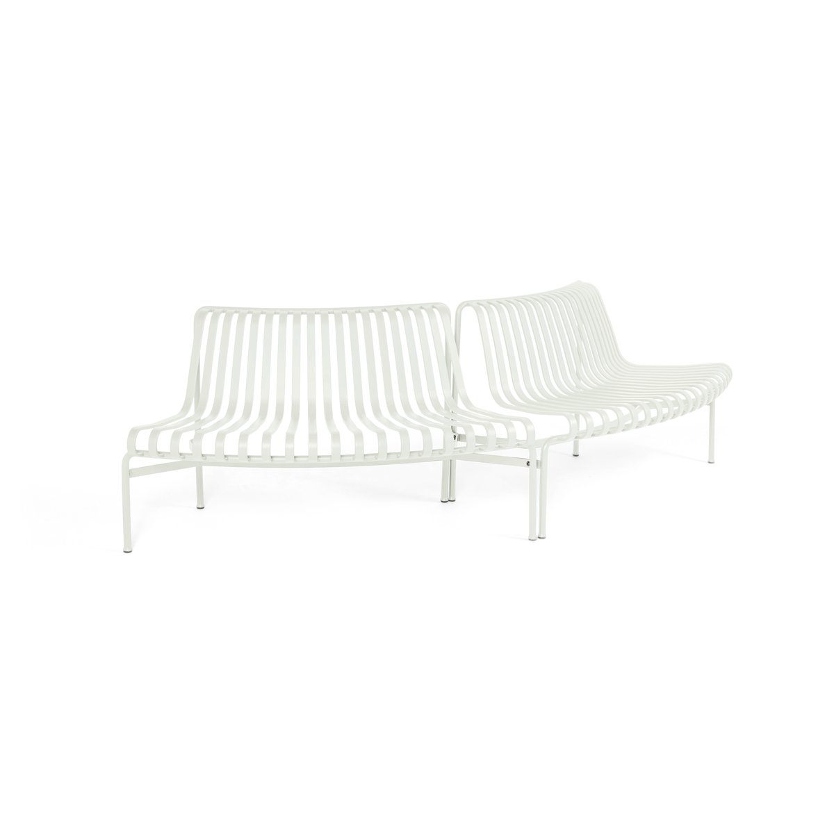 HAY Palissade Dining parkbenk out-out Cream white