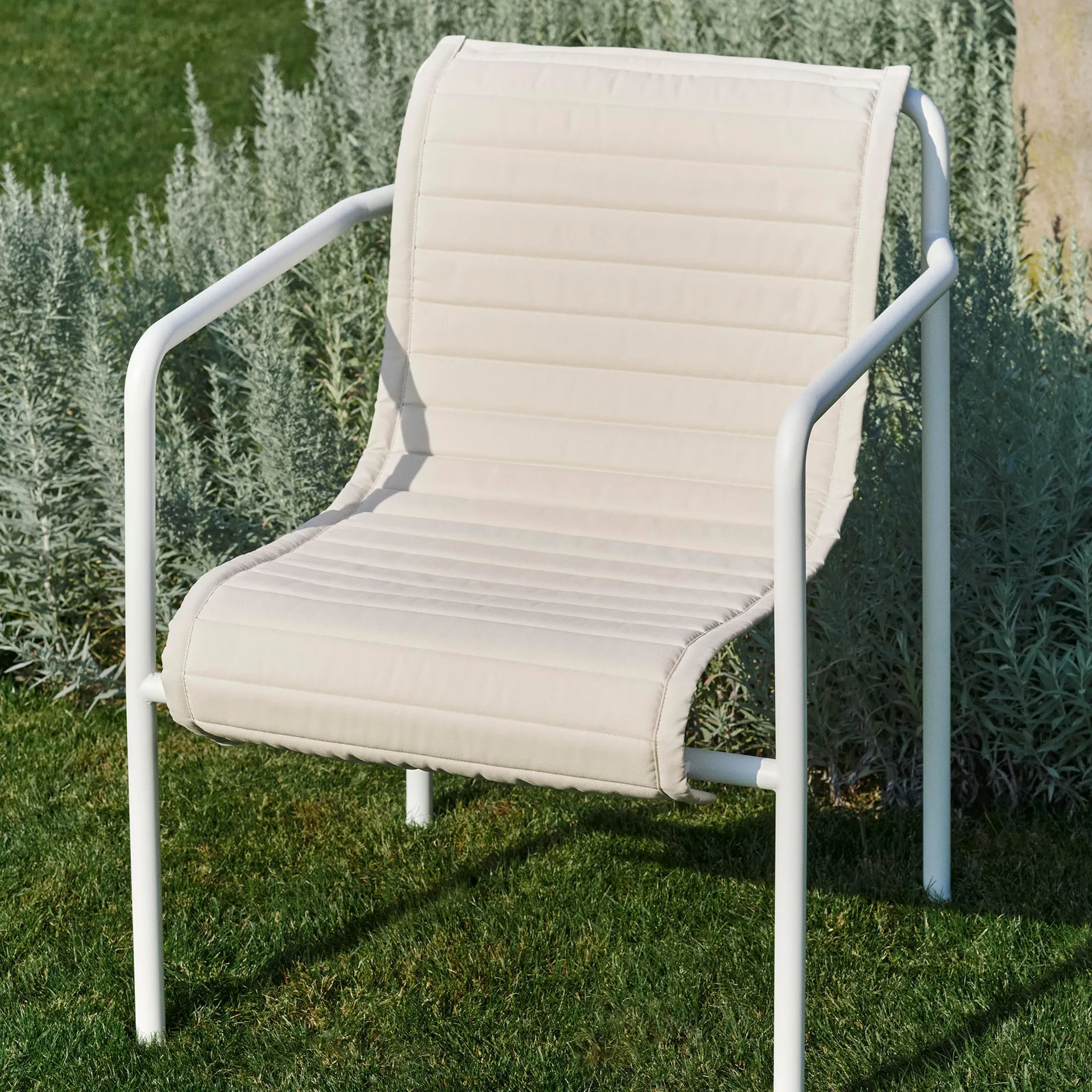 Palissade Dining Quilted pute til karmstol, Cream white HAY