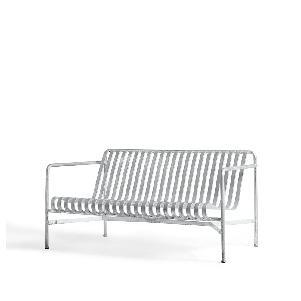 HAY Palissade loungesofa Hot galvanised | Skandinavisk Design | Sølv