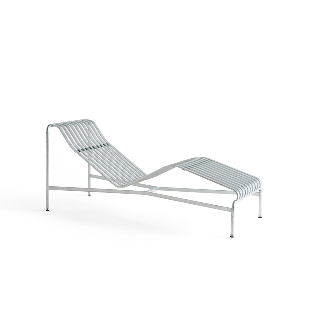 HAY Palissade sjeselong Hot galvanised | Skandinavisk Design | Sølv