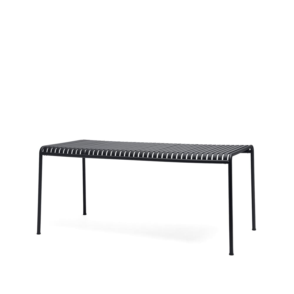 HAY Palissade spisebord 170x90 cm Anthracite | Skandinavisk Design | Hagebord | Svart