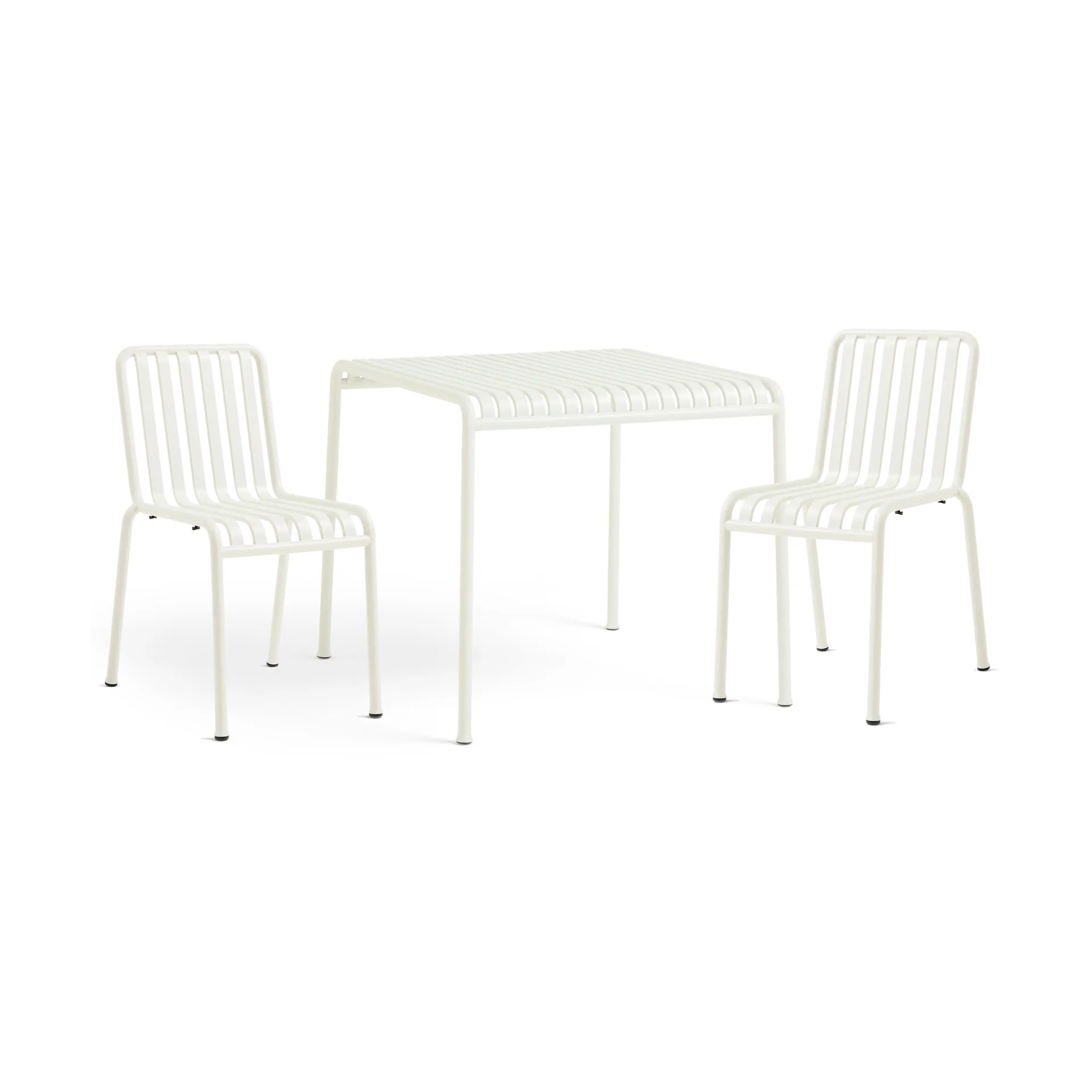 Palissade spisegruppe 2 stoler 82,5x90 cm cream white,  HAY
