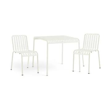 Palissade spisegruppe 2 stoler 82,5x90 cm cream white - HAY