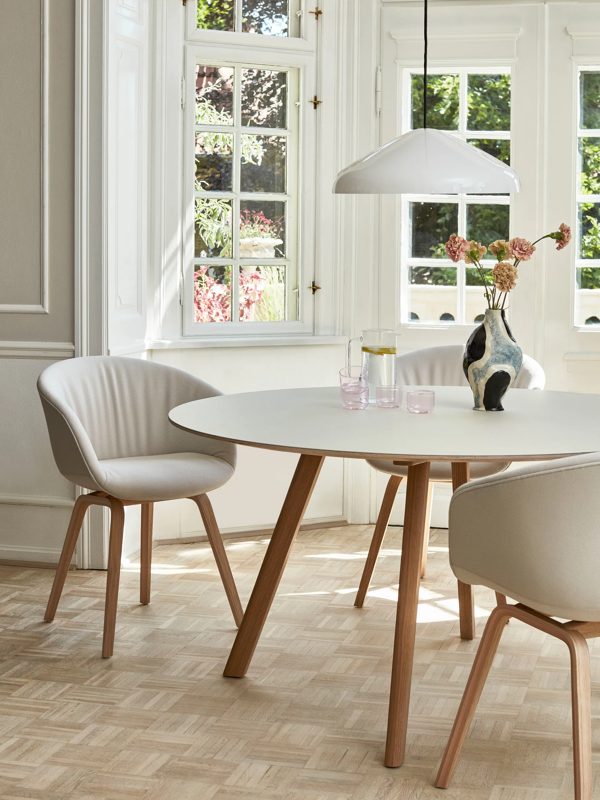 Pao Steel pendel Ø 47 cm, Cream white HAY