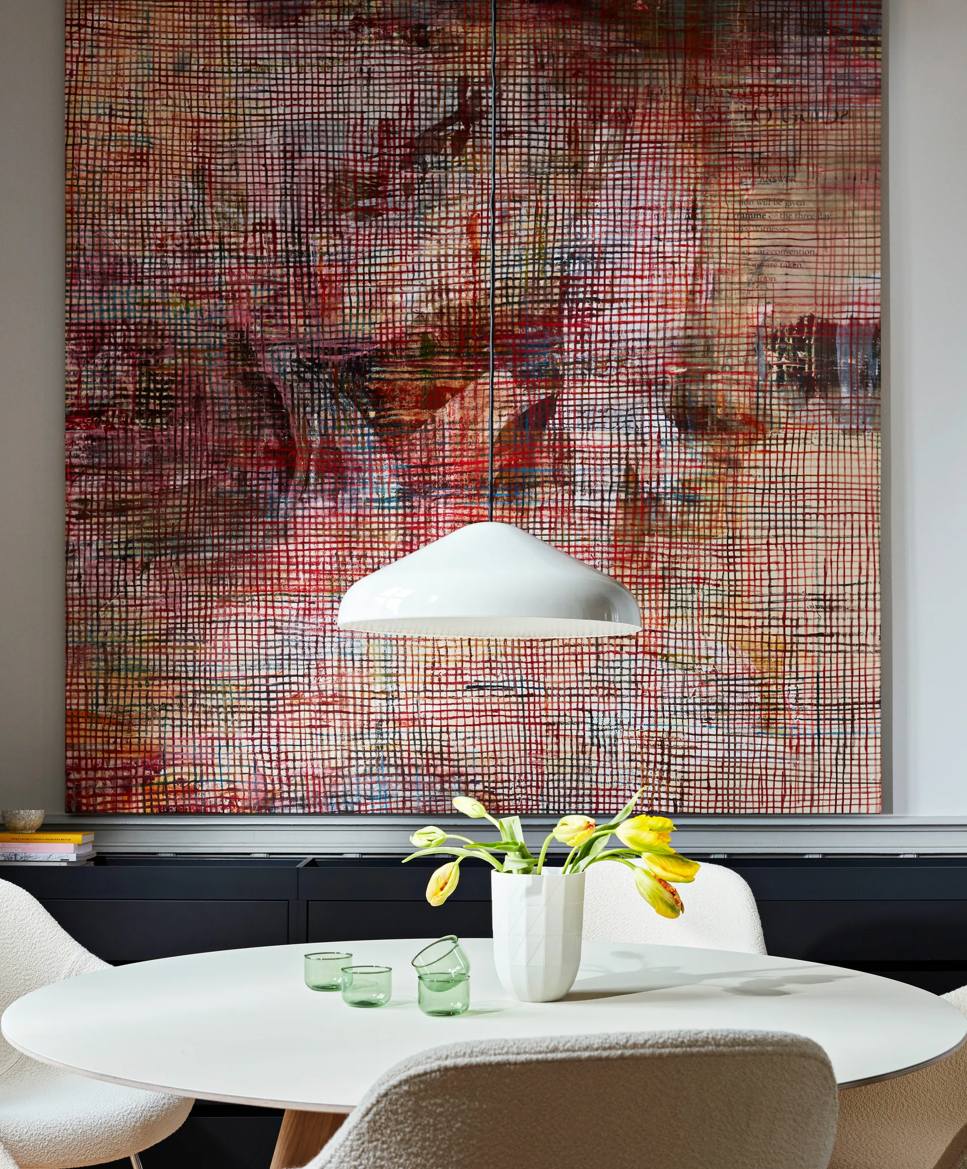 Pao Steel pendel Ø 47 cm, Cream white HAY