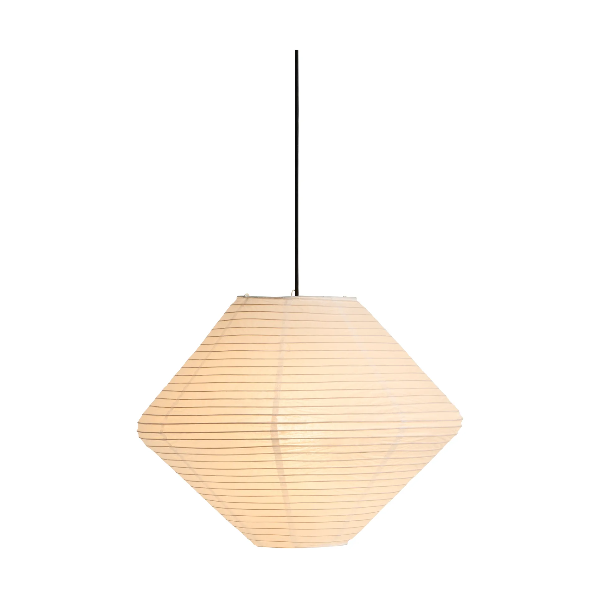 Paper Shade Diamond lampeskjerm, Classic white, Ø50 cm HAY