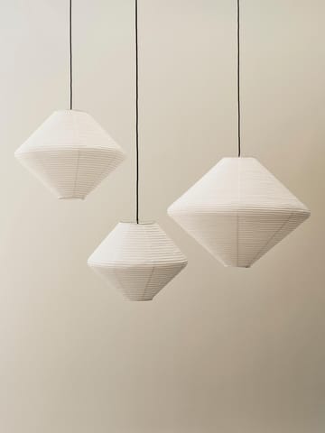 Paper Shade Diamond lampeskjerm - Classic white, Ø50 cm - HAY