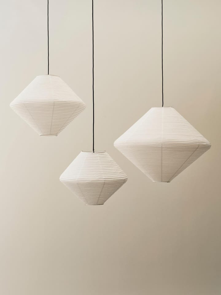 Paper Shade Diamond lampeskjerm, Classic white, Ø80 cm HAY