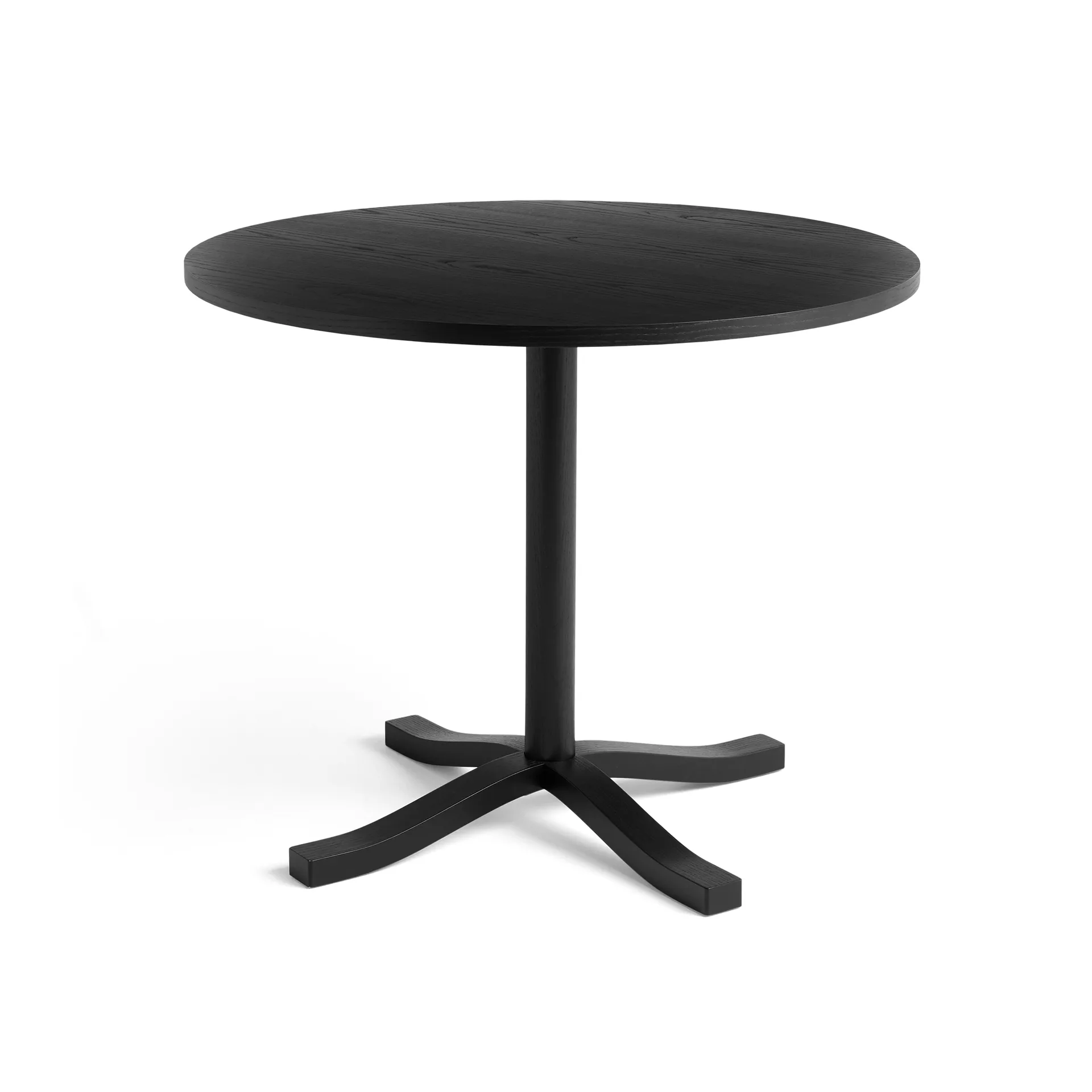 Pastis Table spisebord Ø90, Black lacquered ash HAY