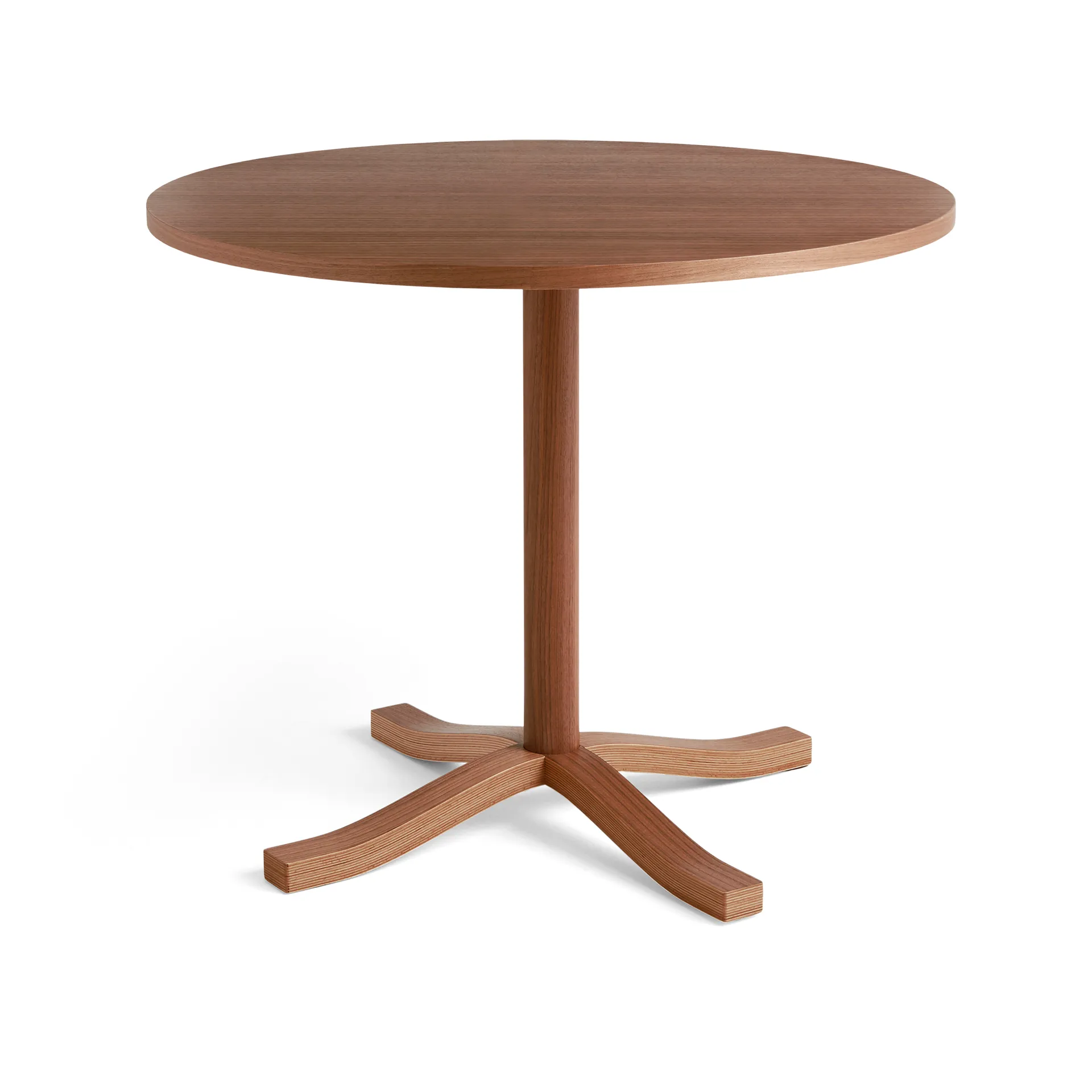 Pastis Table spisebord Ø90, Lacquered walnut HAY