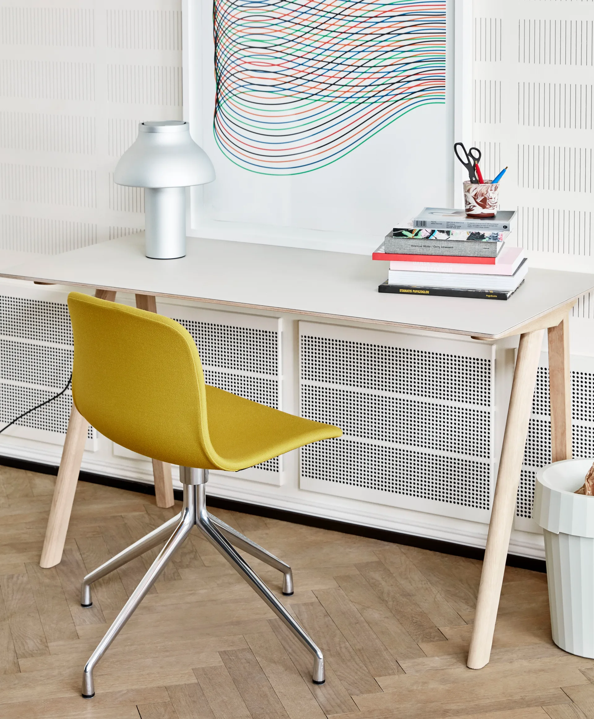 PC table bordlampe S Ø 25 cm, Aluminium HAY