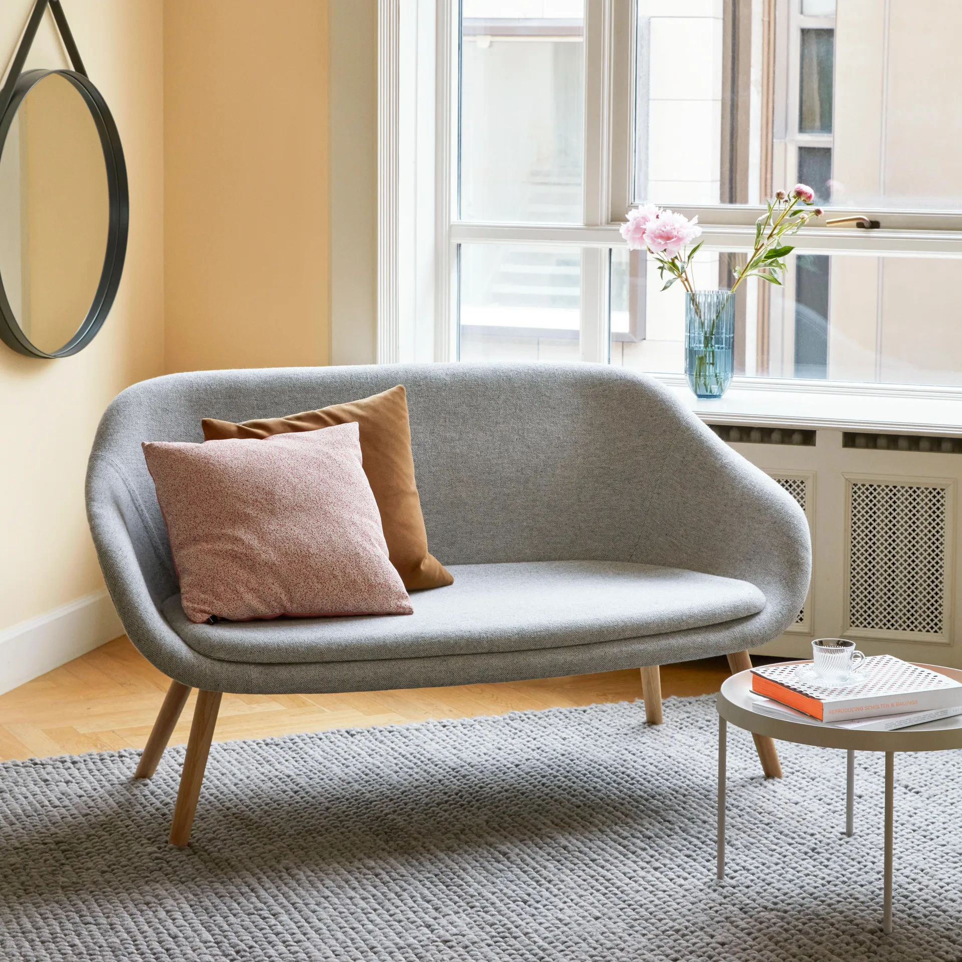 Peas ullteppe 140x200 cm, Medium grey HAY