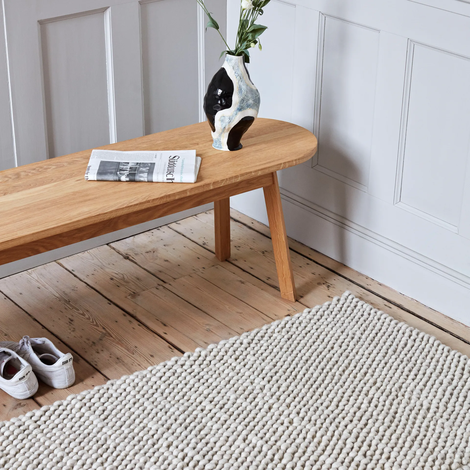 Peas ullteppe 170x240 cm, Soft grey HAY