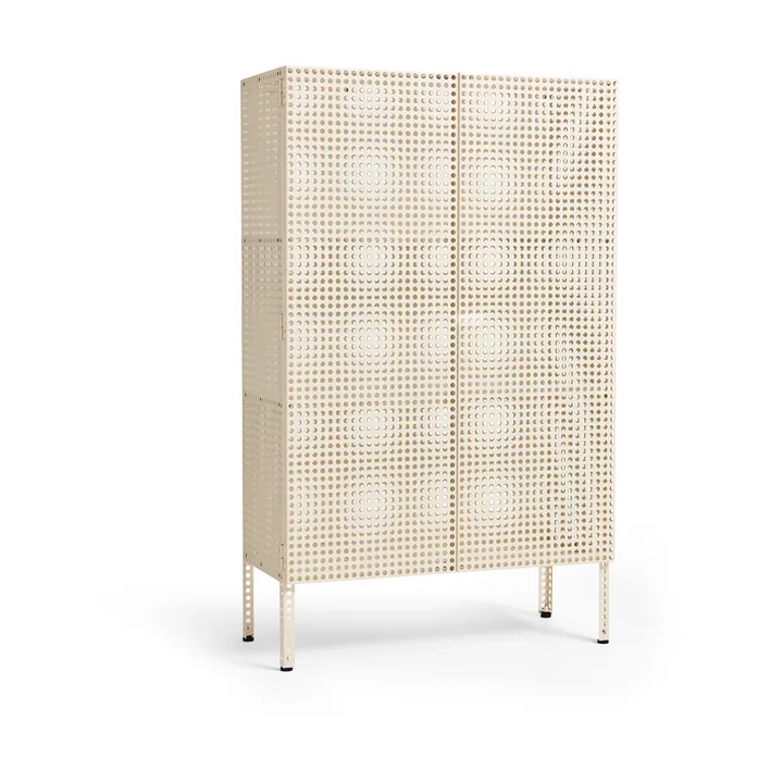 Perforated Cabinet skap large - Eggshell - HAY