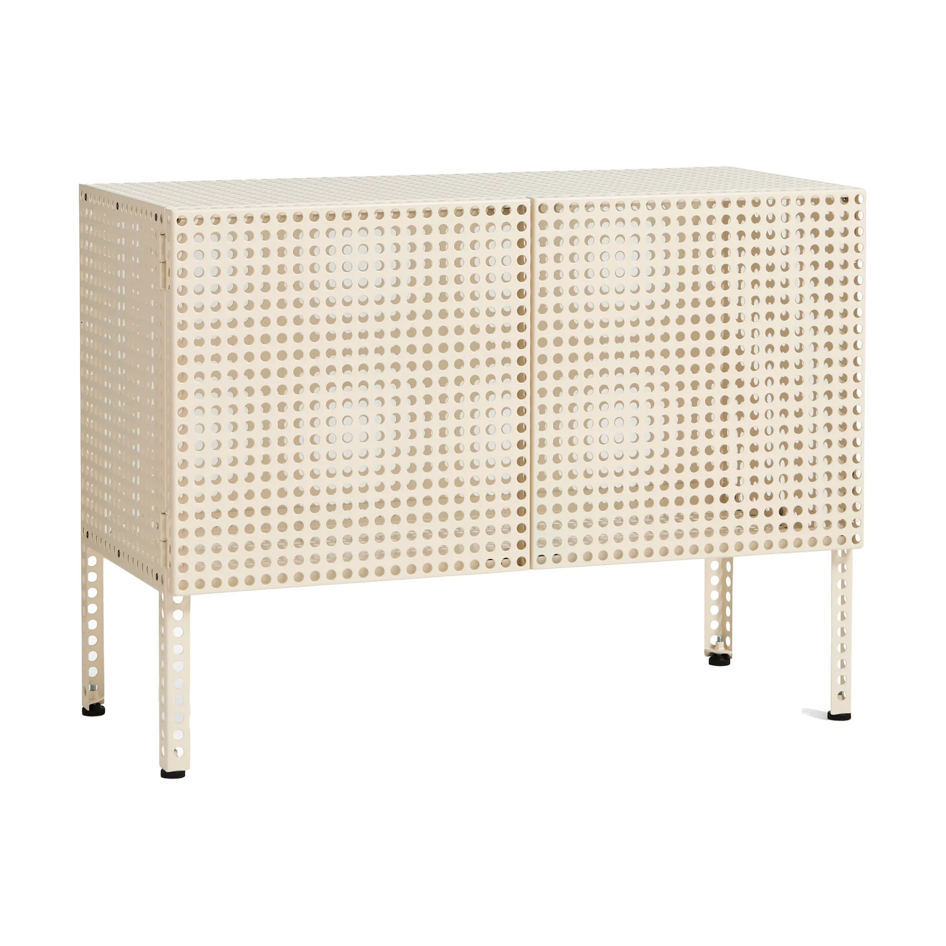 Perforated Cabinet skap small, Eggshell HAY