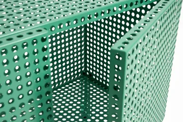 Perforated Cabinet skap small - Soft jade - HAY