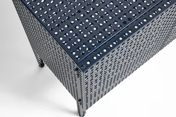 Perforated Cabinet skap small - Steel blue - HAY