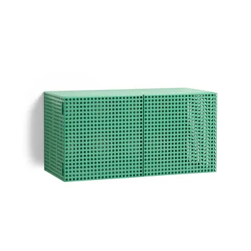 Perforated Cabinet veggskap small - Soft jade - HAY