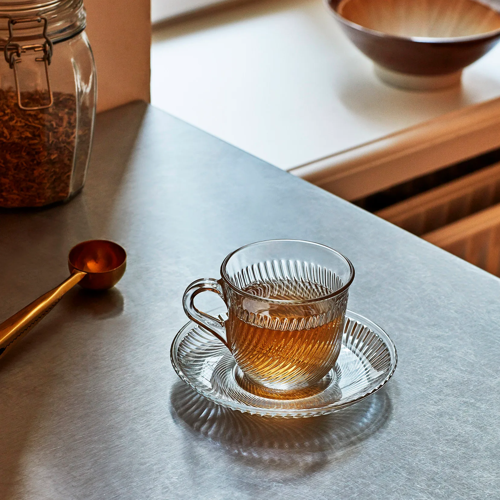 Pirouette kopp med fat 15 cl, Klar HAY