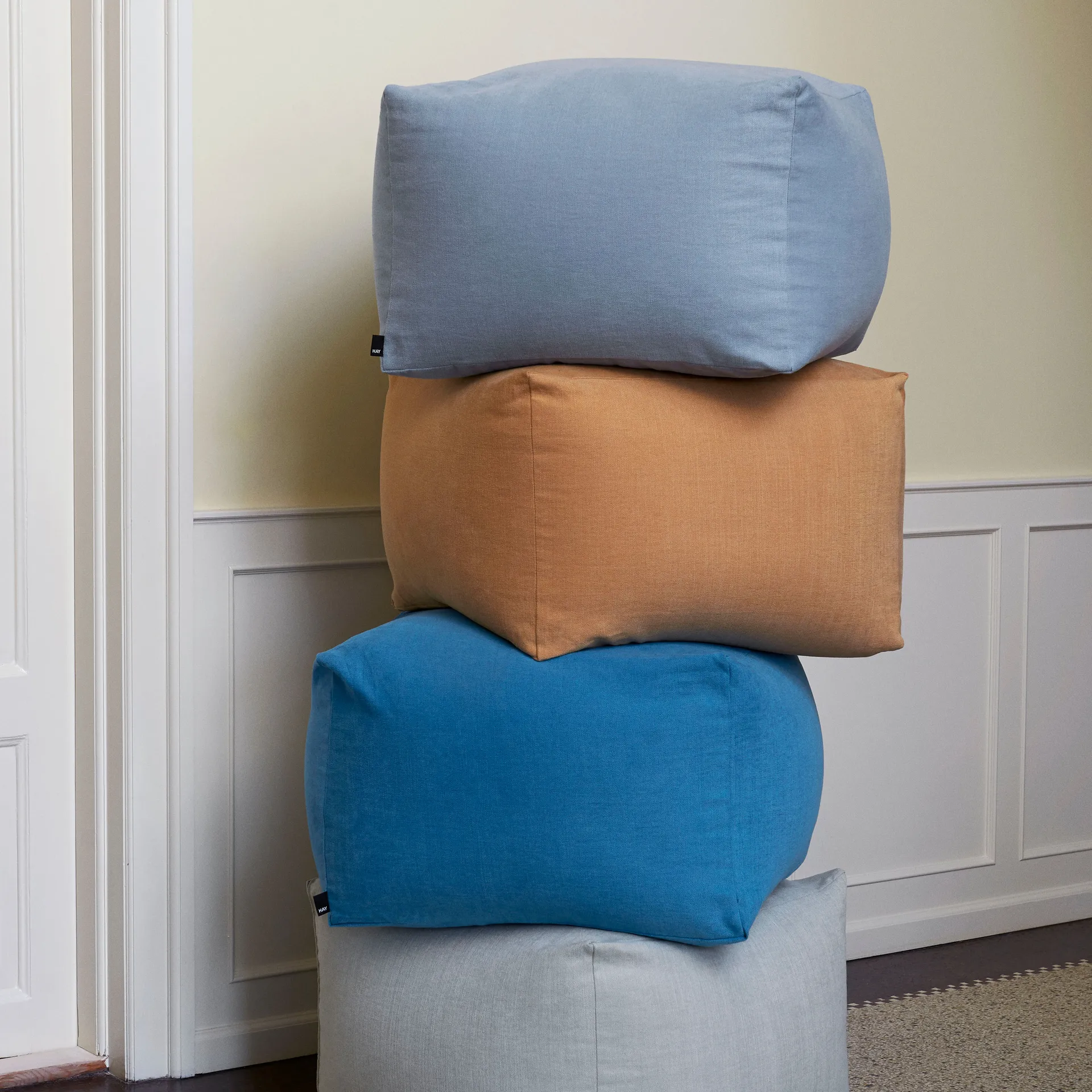 Pouf sittepuff 59x59 cm, Mustard HAY