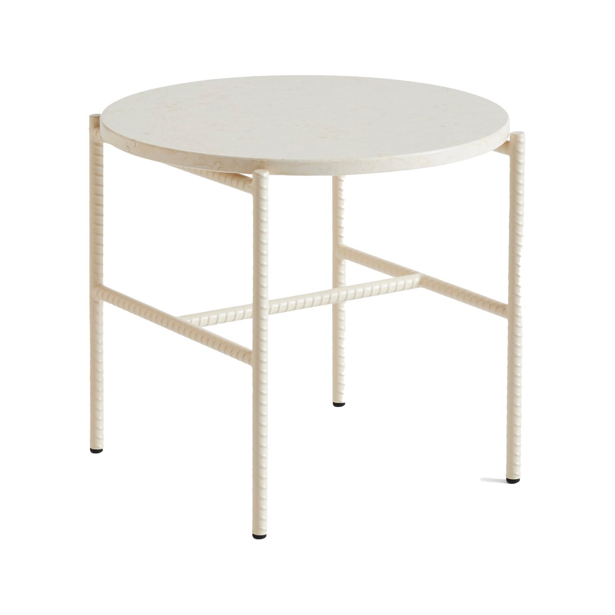 Bilde av HAY Rebar sidebord Ø45 cm Beige marble-alabaster