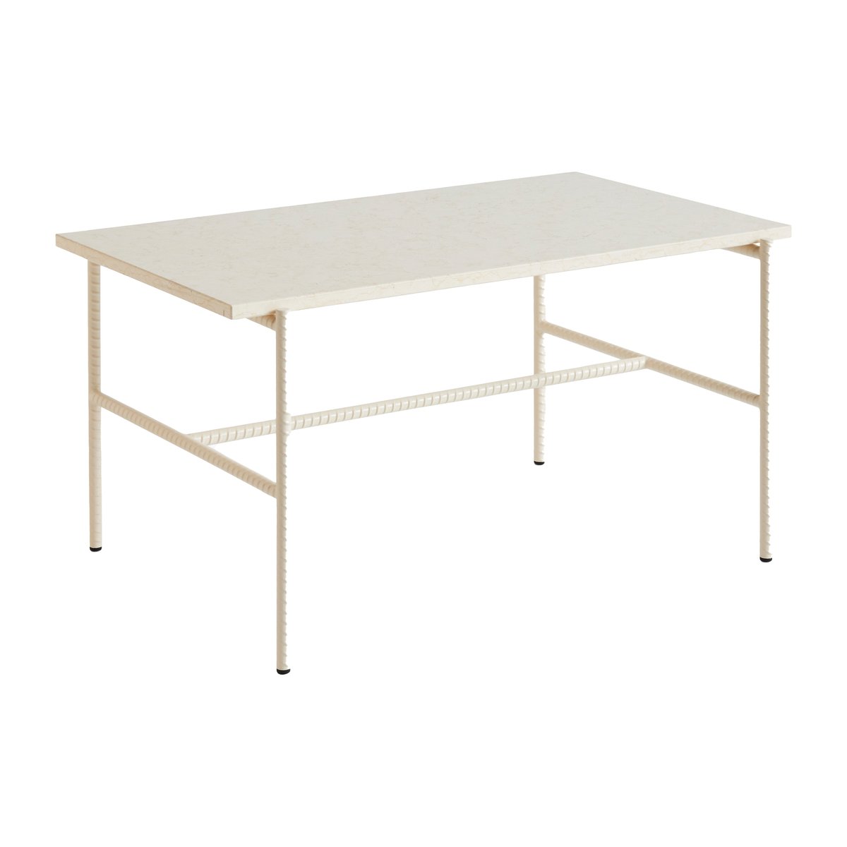 Bilde av HAY Rebar sofabord 80x49x405 cm Beige marble-alabaster