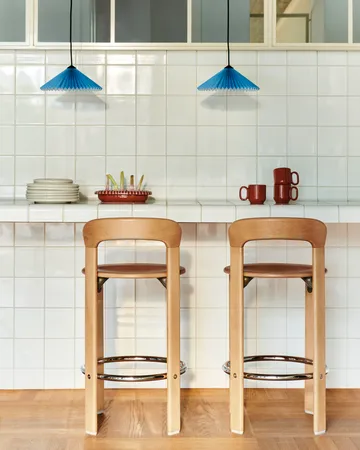 Rey Low barstol lakkert 65 cm - Golden - HAY