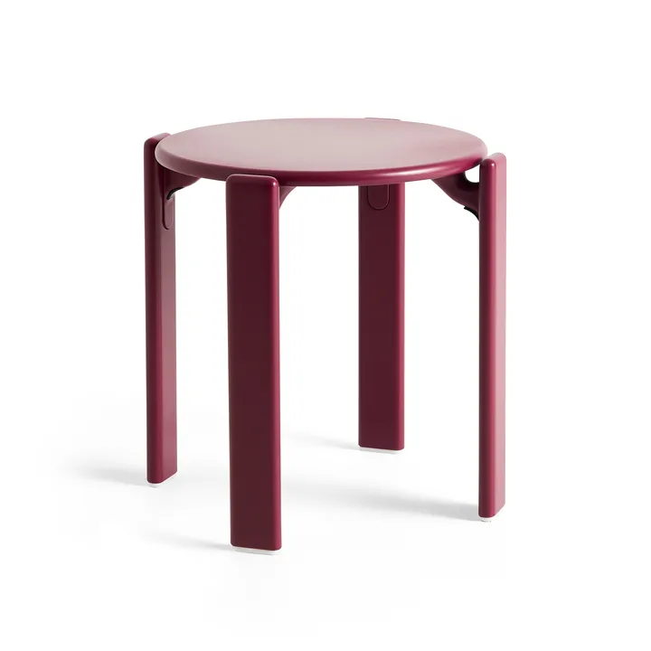 Rey rund krakk Ø46,5x46 cm - Grape red - HAY