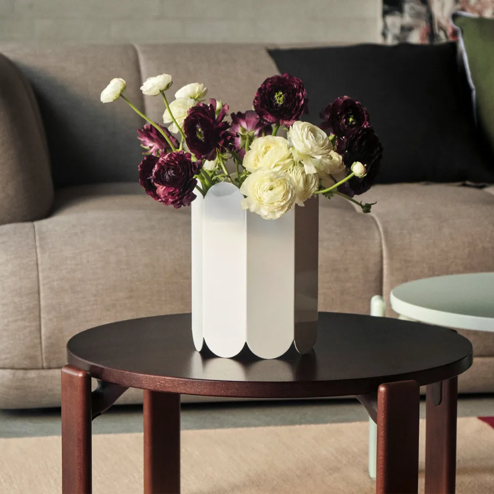 Rey sofabord Ø66,5x32 cm, slate blue HAY