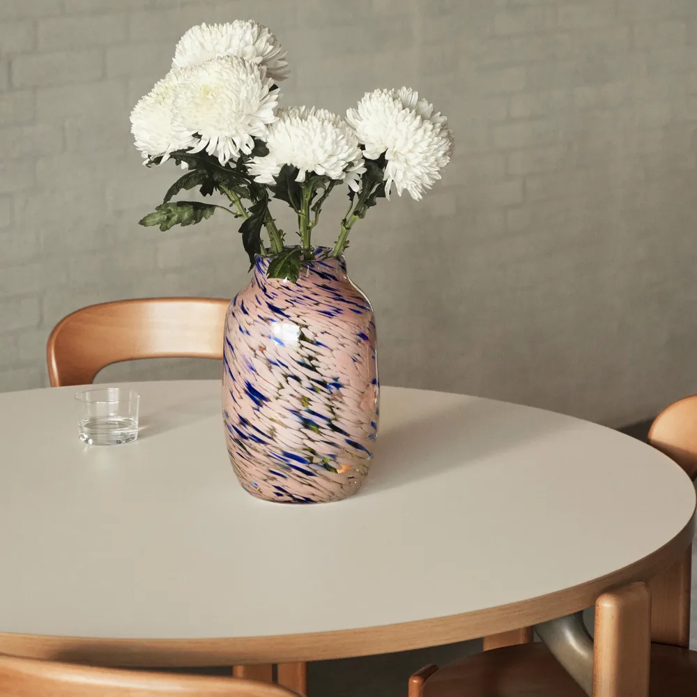 Rey spisebord Ø128 cm, Golden-Ivory white HAY