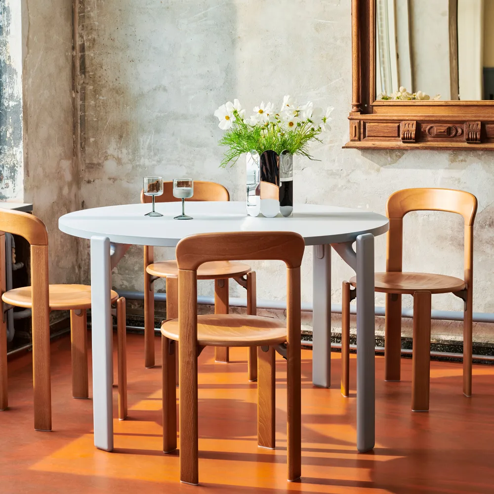 Rey spisebord Ø128 cm, Slate blue HAY