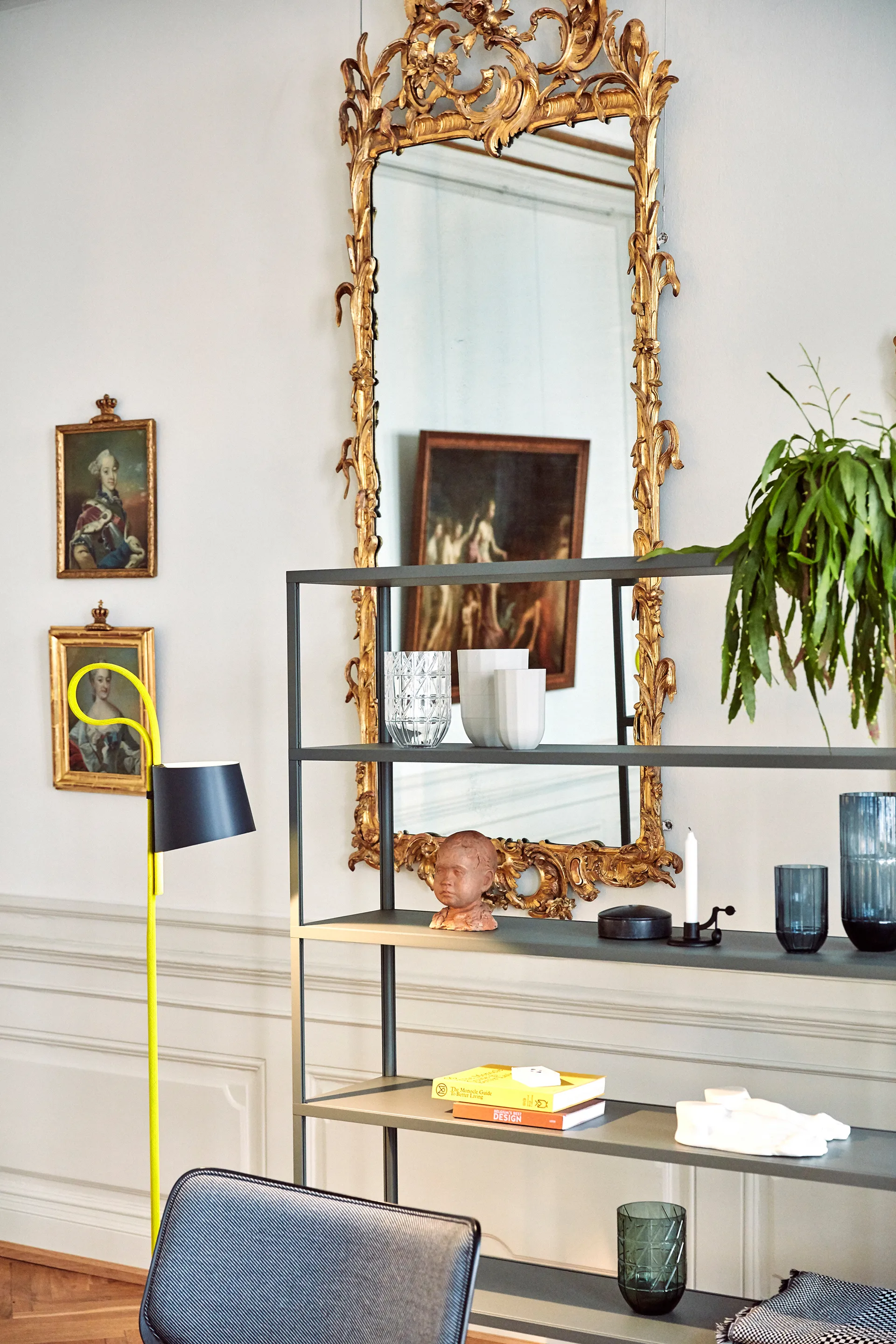 Rope Trick stålampe, Svart-gul HAY