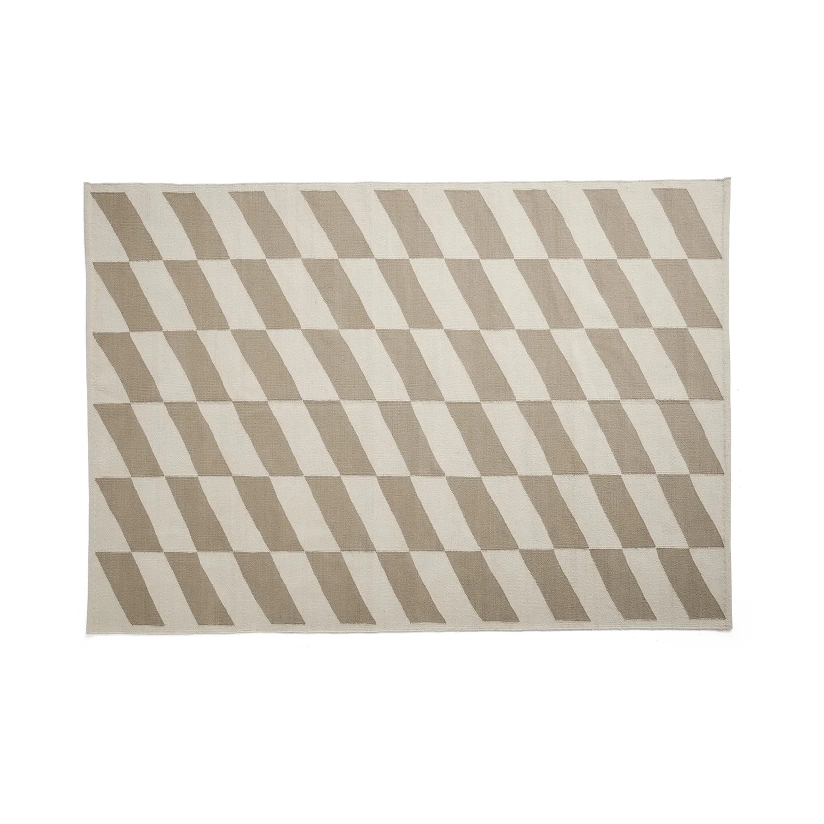 Shift Kelim teppe 140x200 cm, Beige HAY