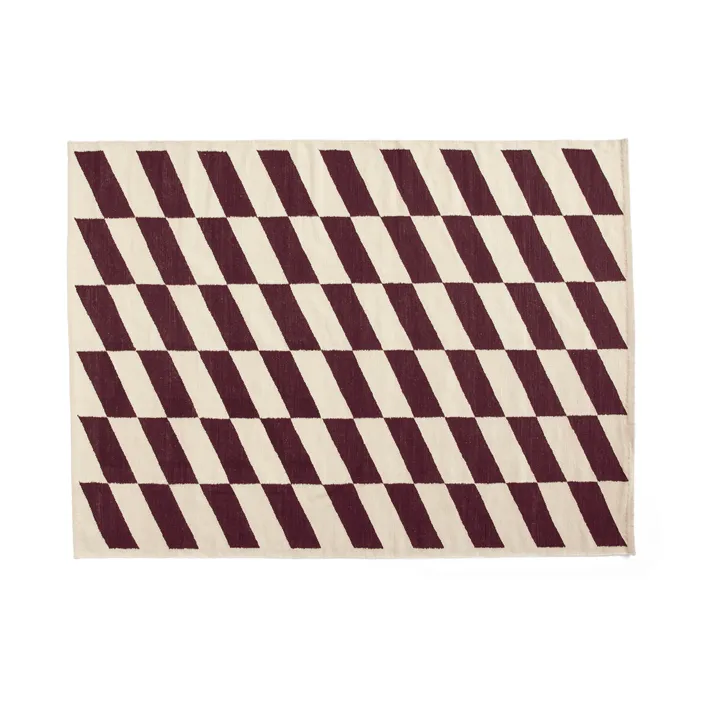 Shift Kelim teppe 170×240 cm - Burgundy - HAY