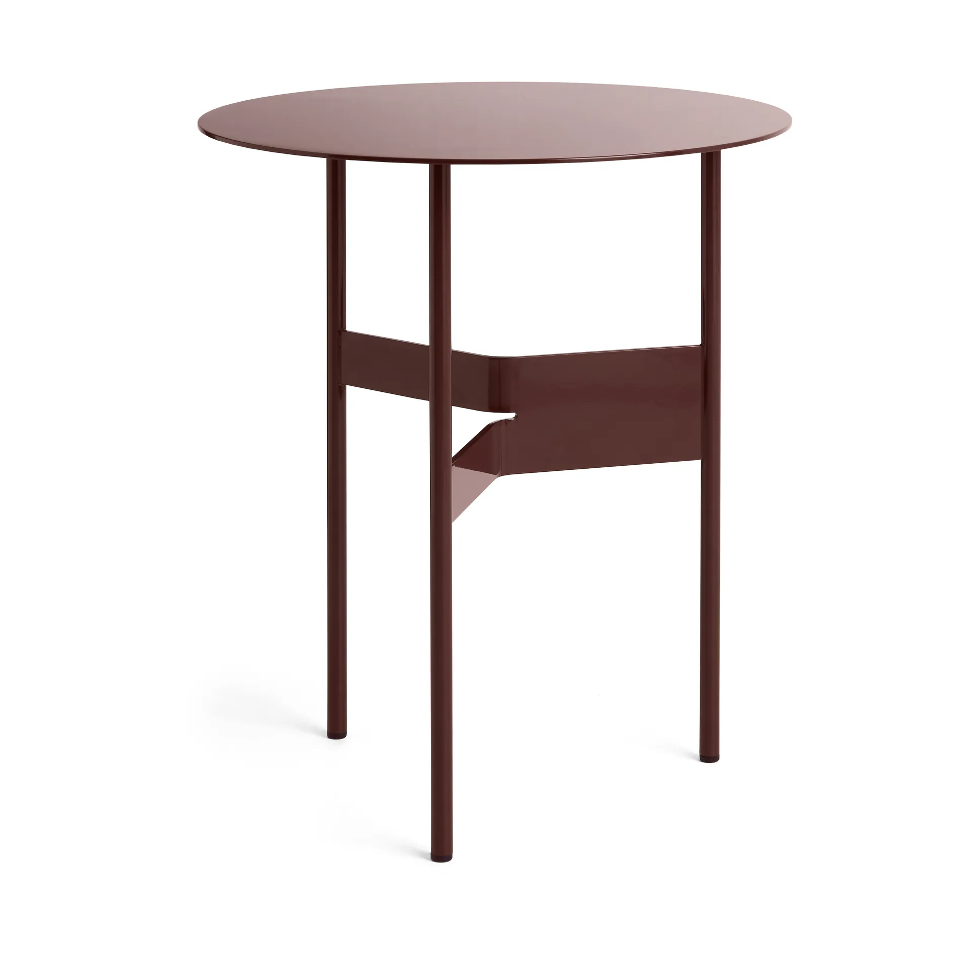 Shim coffee table sidebord Ø45 cm, Bordeaux HAY