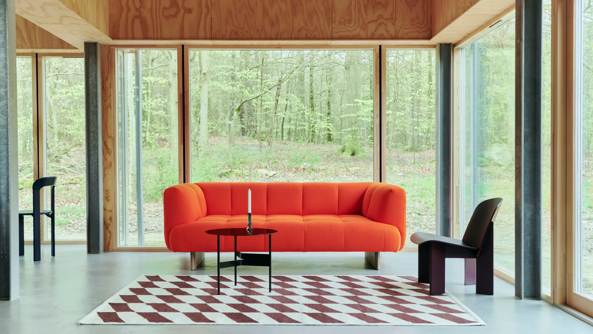 Shim coffee table sidebord Ø54 cm, Black HAY