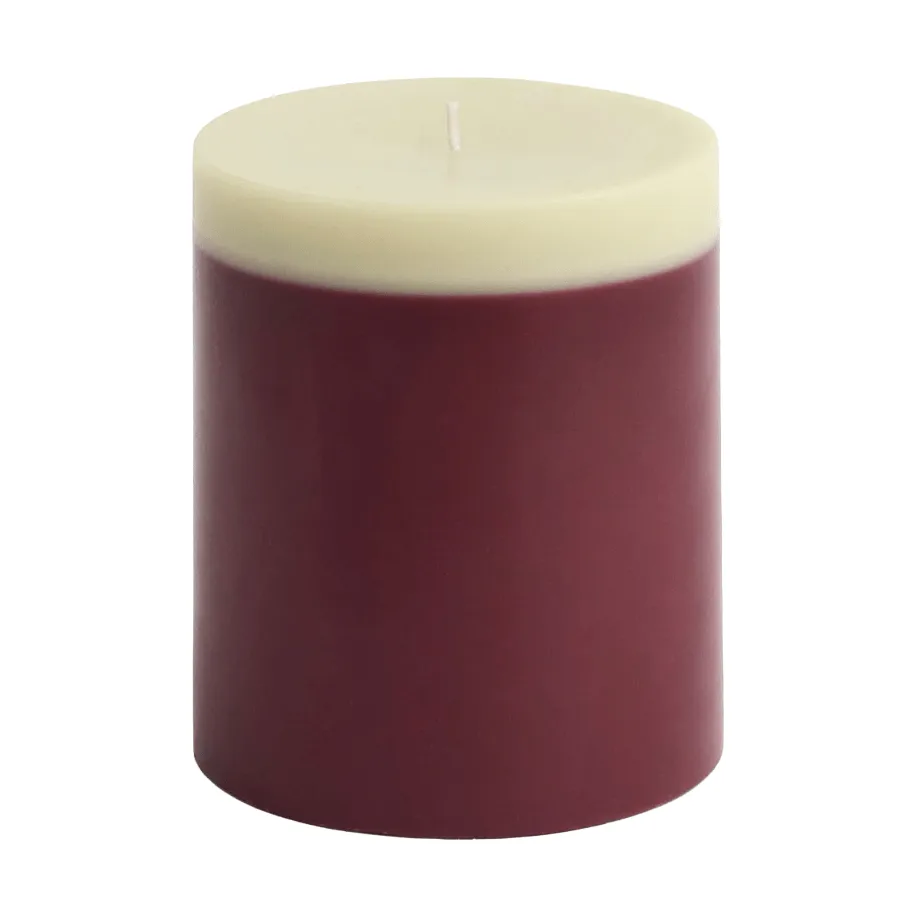 Silo Candle blokklys, Bordeaux-lime white, Ø9,5×11 cm HAY