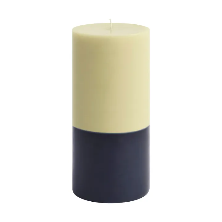 Silo Candle blokklys - Lime white-midnight blue, Ø9,5×20 cm - HAY