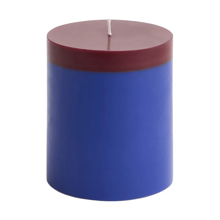 Silo Candle blokklys - Royal blue-bordeaux, Ø9,5×11 cm - HAY