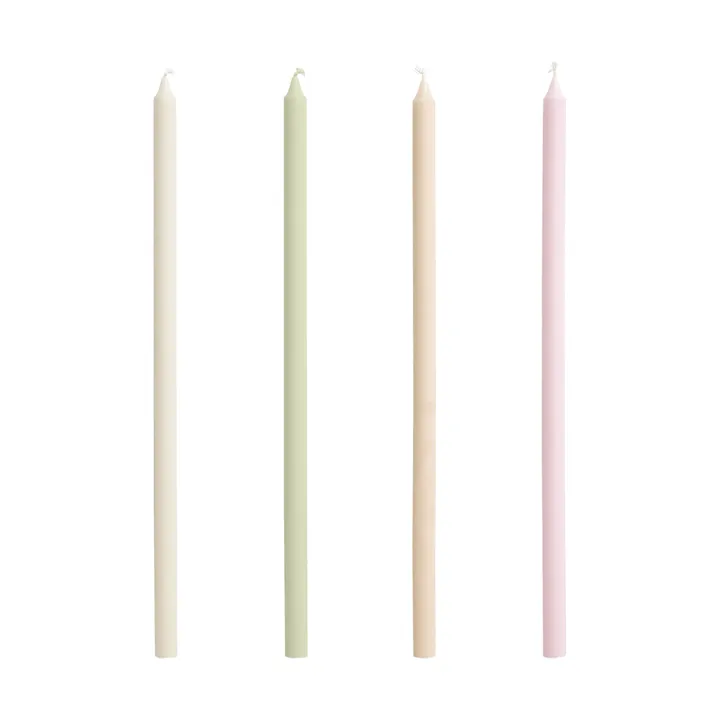 Slim lys 4-pakning - Pastels - HAY