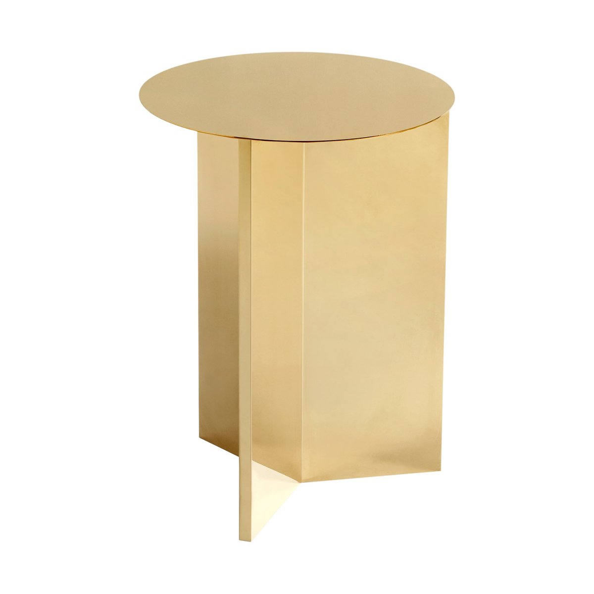 Bilde av HAY Slit high sidebord Ø35 cm Brass
