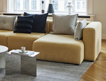 Slit Oblong sidebord 27,5x49 cm - Mirror polished steel - HAY