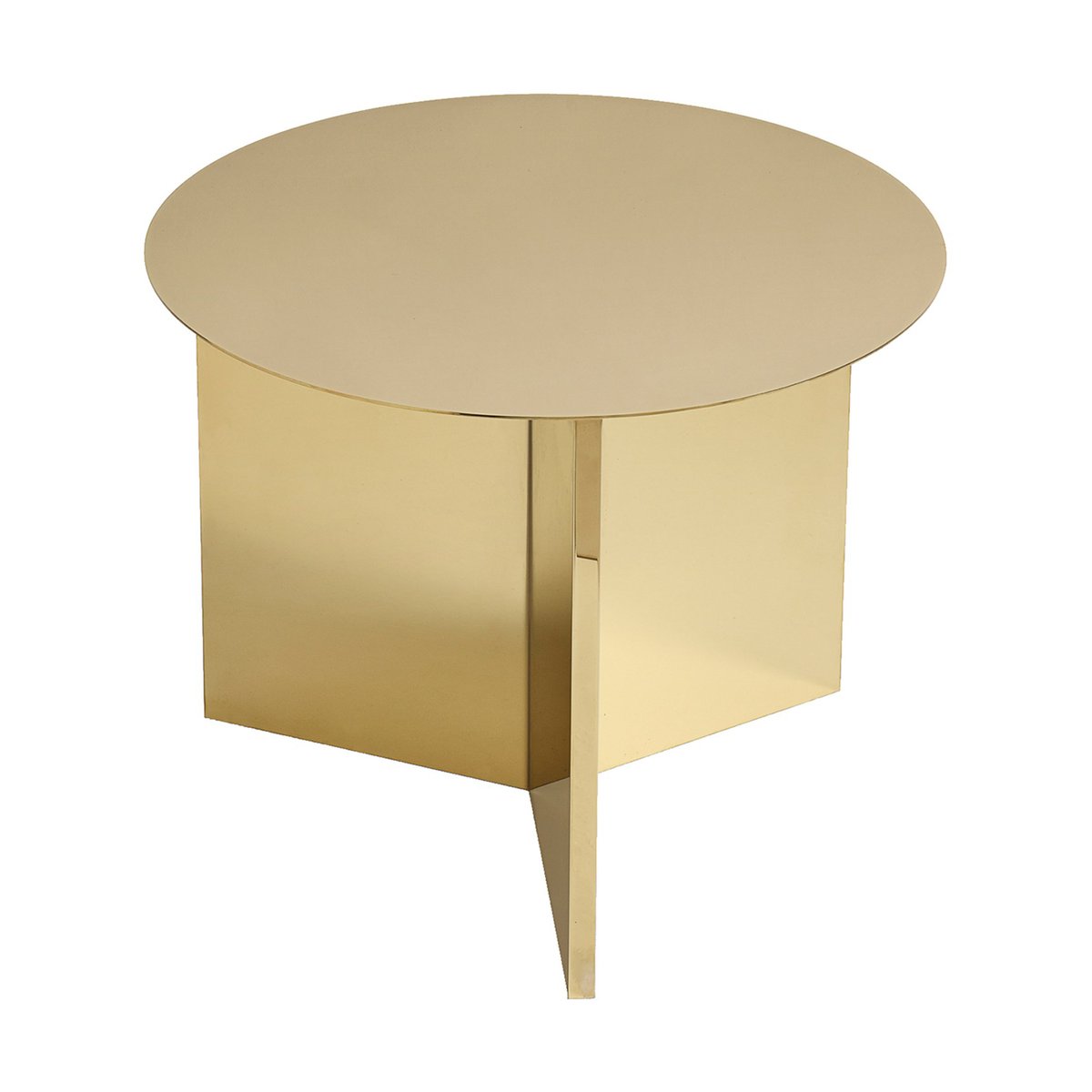 Bilde av HAY Slit sofabord Ø45 cm Brass